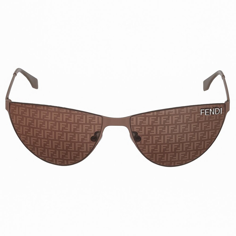 Fendi Aviator Sunglasses – FF Logo Lens – Lightweight Unisex Designer Shades